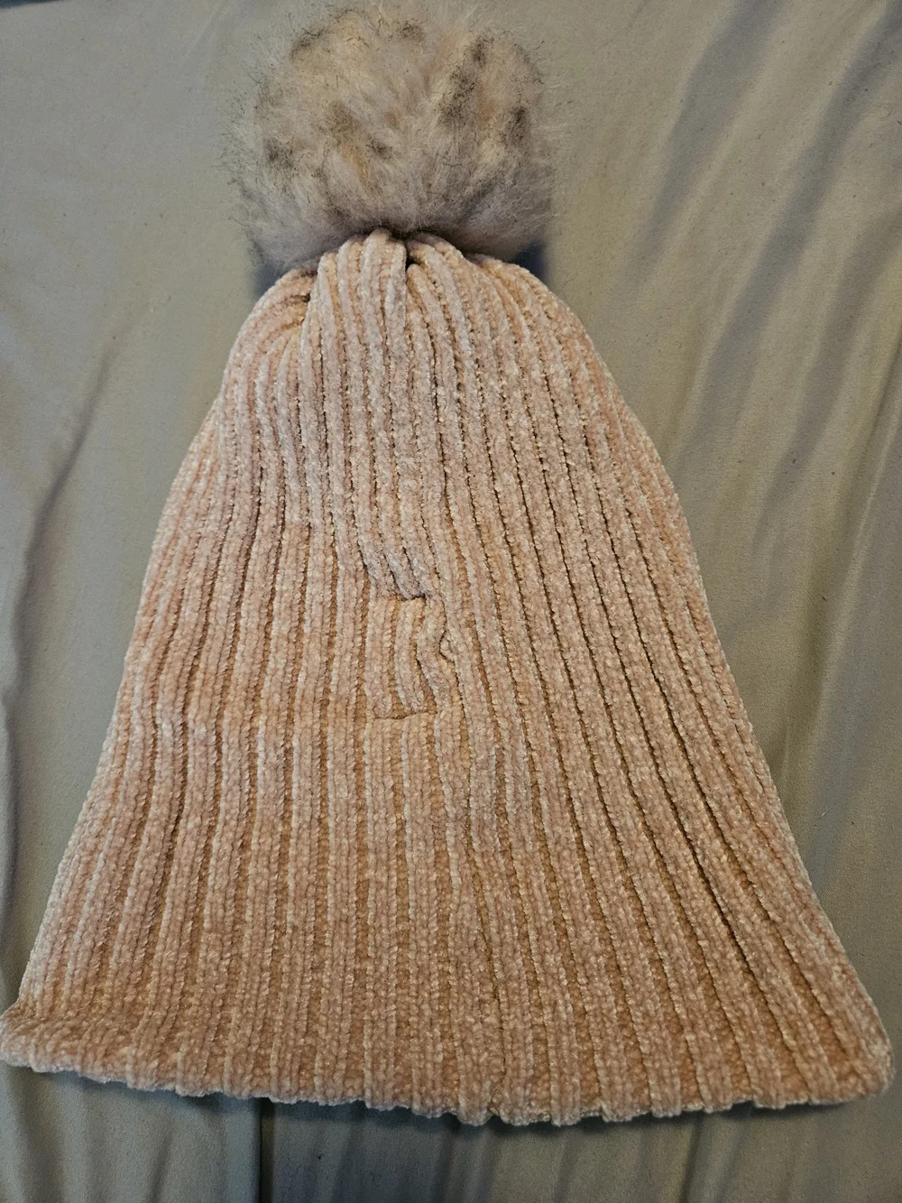 Shiraleah Blush Pink Ribbed Plush Scarf
